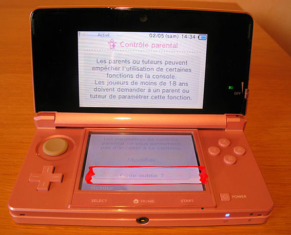 photo4 tuto code parental 3DS